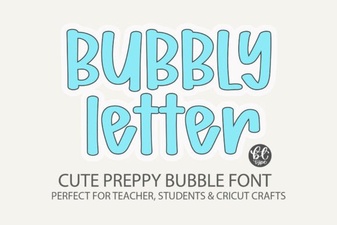 Bubbly Letter Font - Fun and Playful Display Typography for Creative Designs
