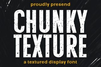 Bold Design Projects Featuring Chunky Texture Font