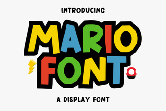 Classic Mario Font Ideas for Creative Design Projects