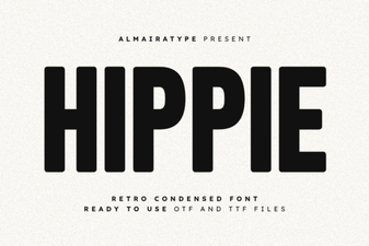 Hippie Font Collection for Groovy Retro Design Projects