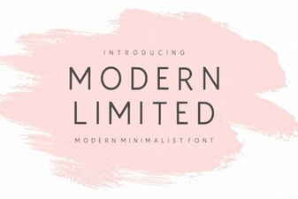 Modern Limited Font for Clean Minimalist Design
