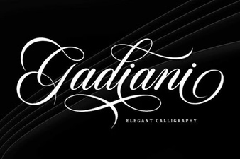 Gadiani Font – Elegant Script Font for Creative Designs