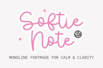 Softie Note Font - Elegant Script Font for Creative Designs